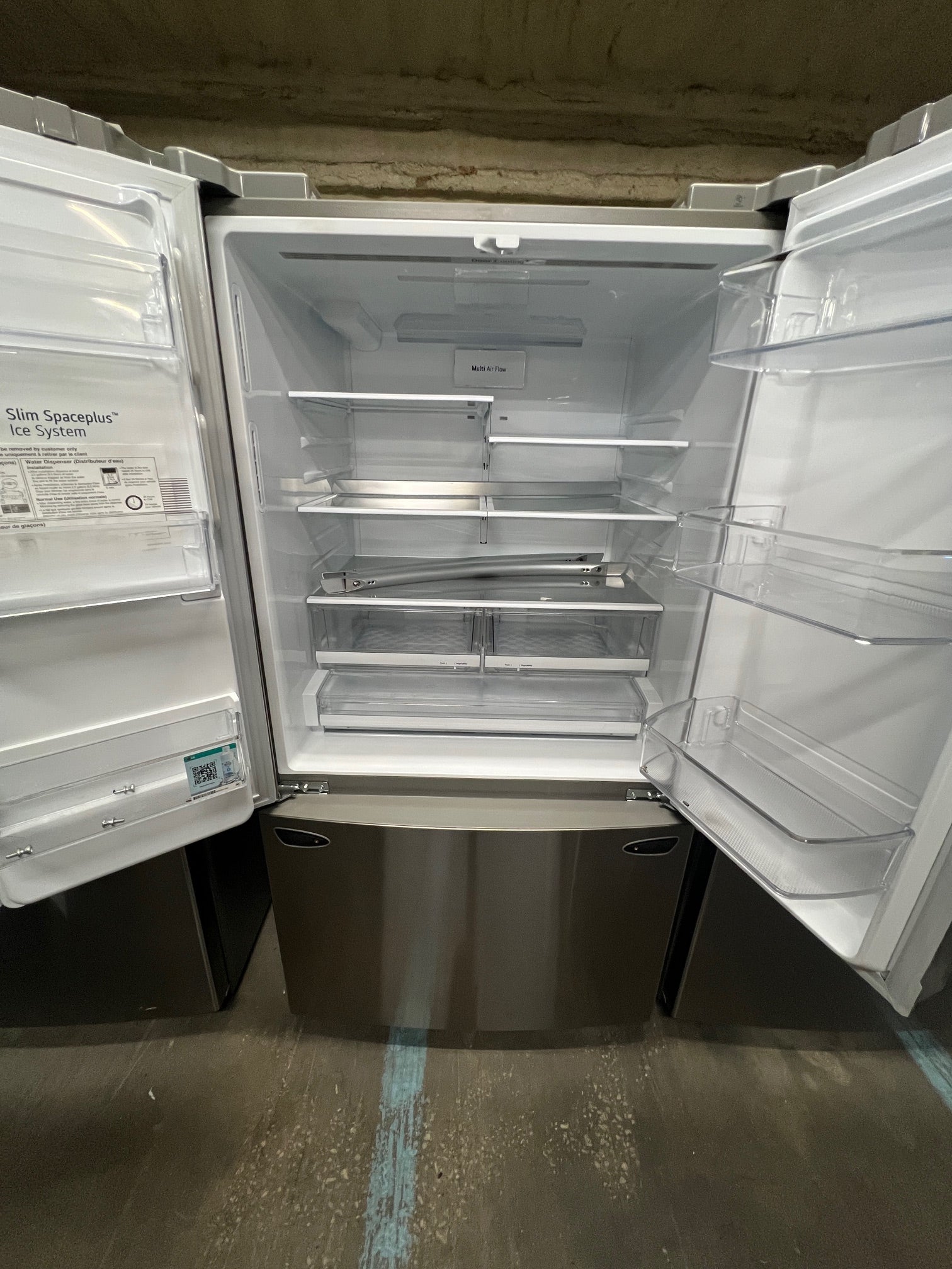 LG 27.7 Cu. Ft. French Door Smart Refrigerator with External Ice and Water Stainless Steel
